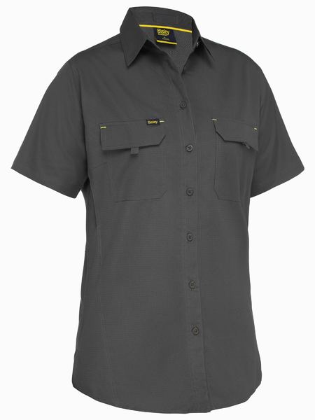 BL1414 - Bisley - Women's Airflow Ripstop Cotton Short sleeve Shirt - Charcoal