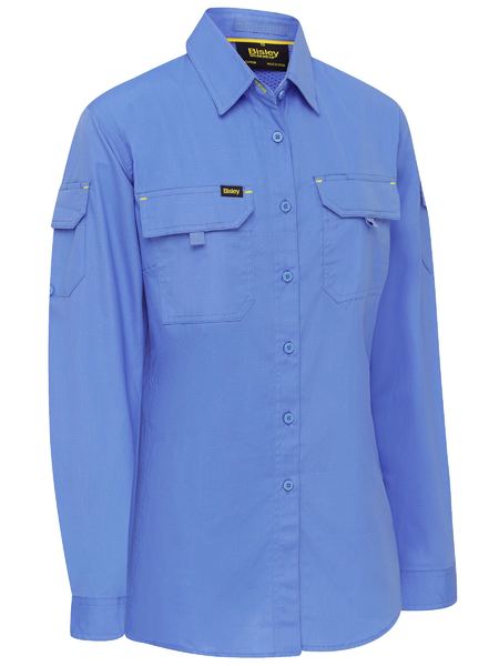 BL6414 - Bisley - Women's Airflow Ripstop Cotton Shirt - Blue