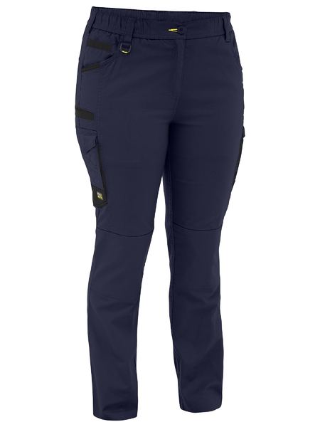 BPCL6338 - Women's Flx & Move Stretch Canvas Elastic Waist Cargo Pants - Navy