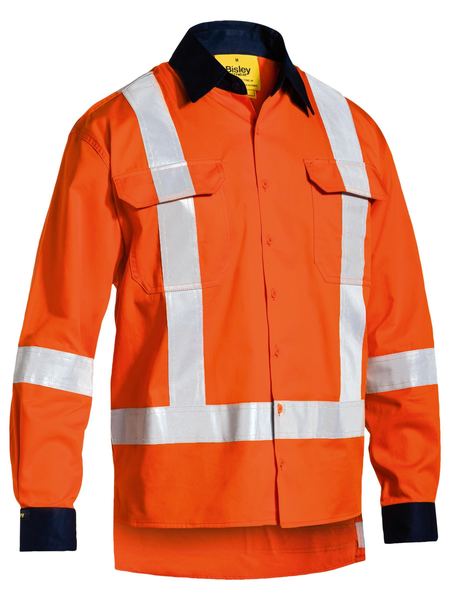 BS6248T - Bisley - TTMC Taped Hi-Vis Cool Lightweight Drill Shirt