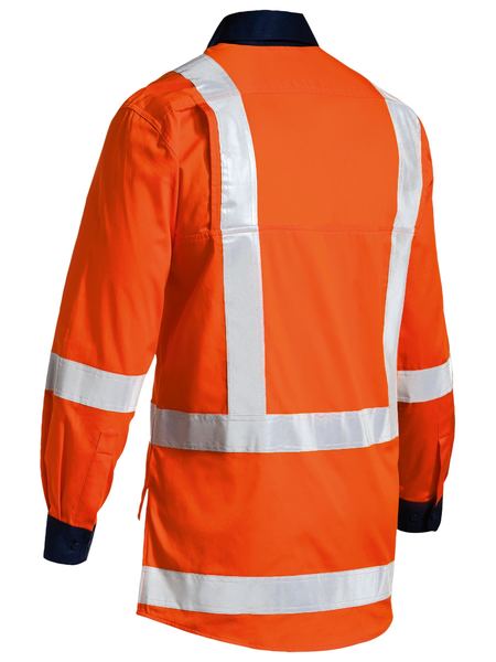 BS6248T - Bisley - TTMC Taped Hi-Vis Cool Lightweight Drill Shirt - Clearance