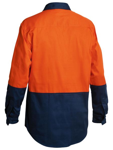 BSC6267 - Bisley - Hi-Vis Closed Front Drill Shirt 190g
