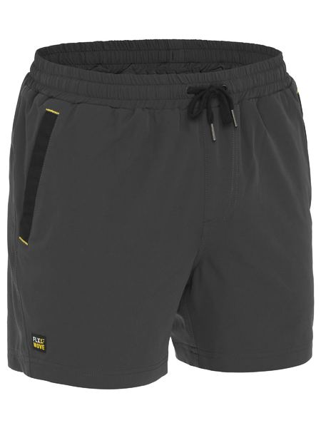 BSH1331 - Bisley - Flx & Move™ 4-Way Stretch Elastic Waist Short - Import Colours - Charcoal