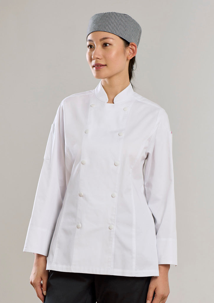 CH430LL - Biz Collection - Womens Gusto Long Sleeve Chef Jacket