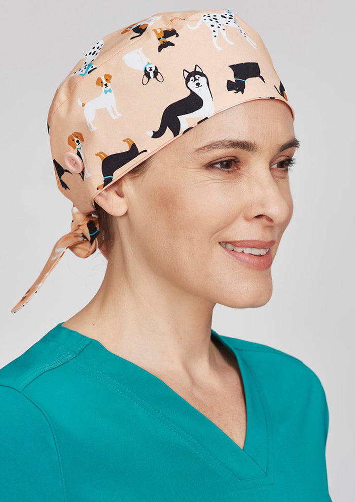 CSC245U - Biz Care - Unisex Printed Scrub Cap