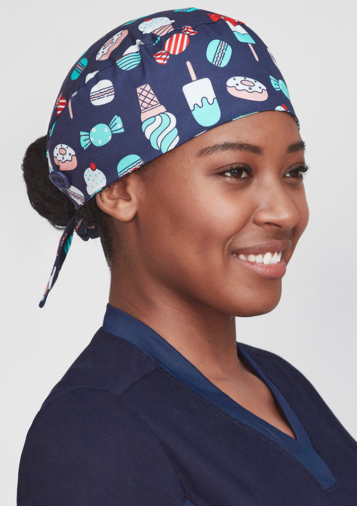 CSC245U - Biz Care - Unisex Printed Scrub Cap