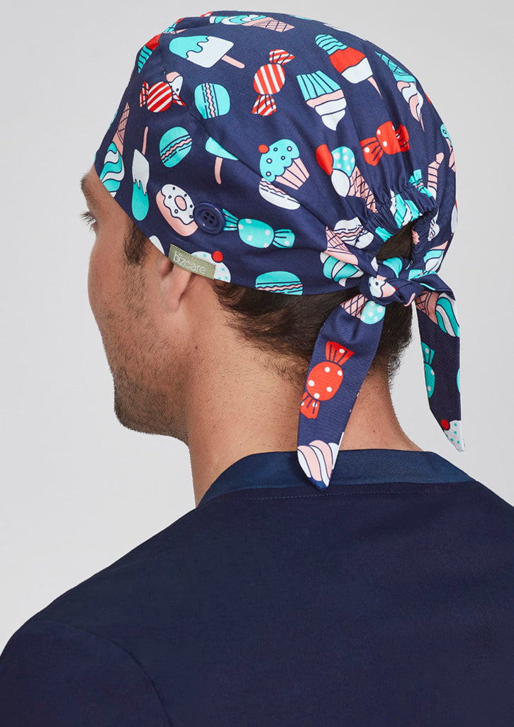 CSC245U - Biz Care - Unisex Printed Scrub Cap