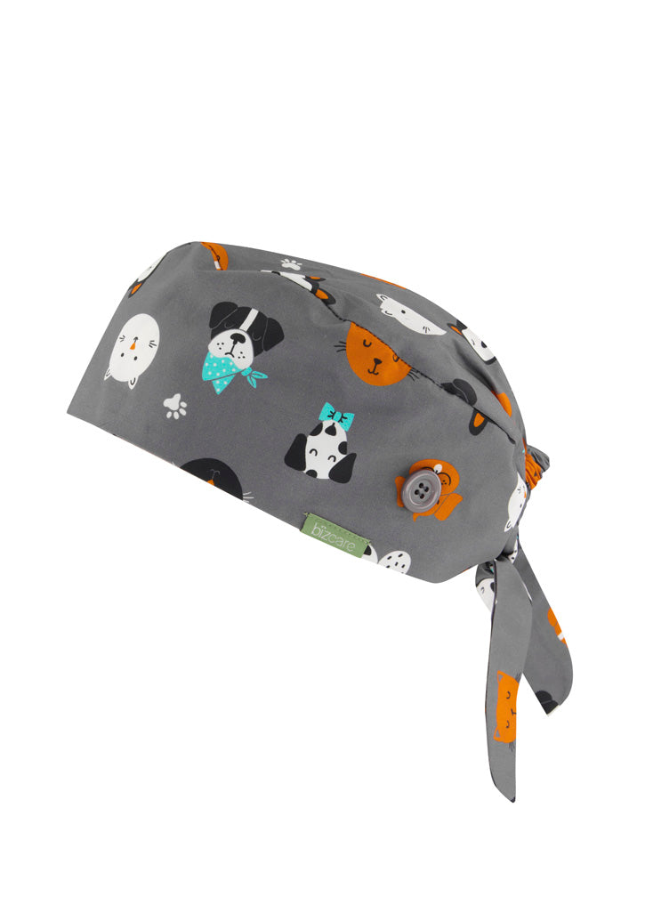 CSC245U - Biz Care - Unisex Printed Scrub Cap