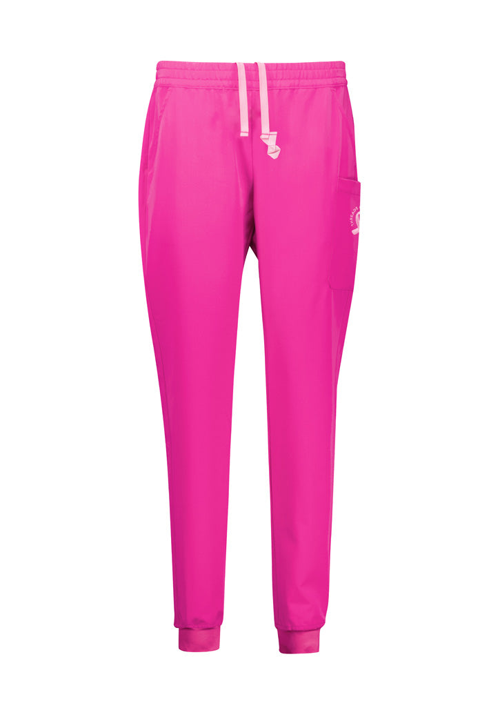 CSP241LL - Biz Care - Womens Pink Jogger Scrub Pant