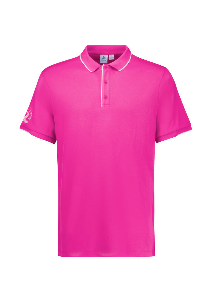 CST313MS - Biz Care - Mens Pink Short Sleeve Polo