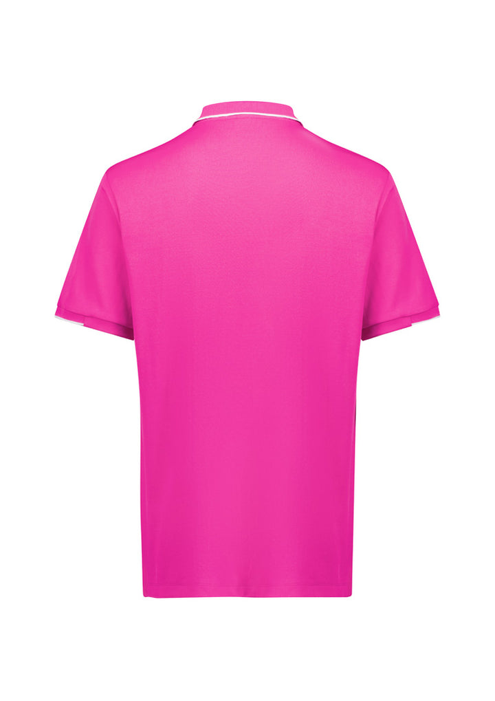 CST313MS - Biz Care - Mens Pink Short Sleeve Polo