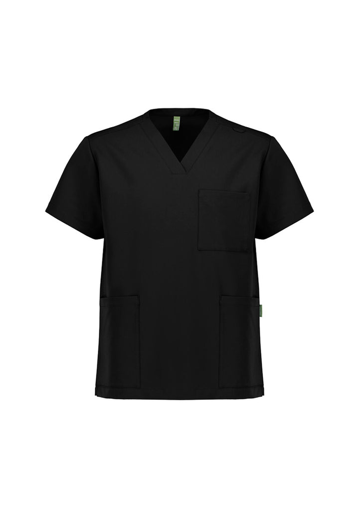 CU544US - Biz Care - Unisex Pulse V-Neck Scrub Top Black