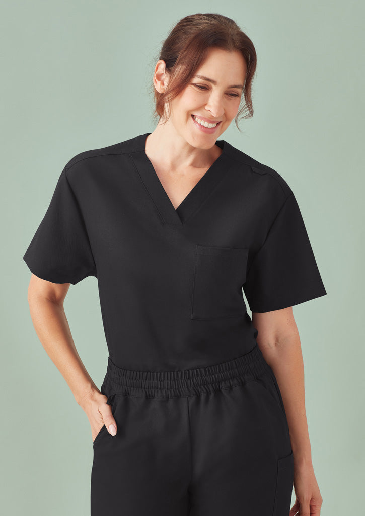 CU544US - Biz Care - Unisex Pulse V-Neck Scrub Top