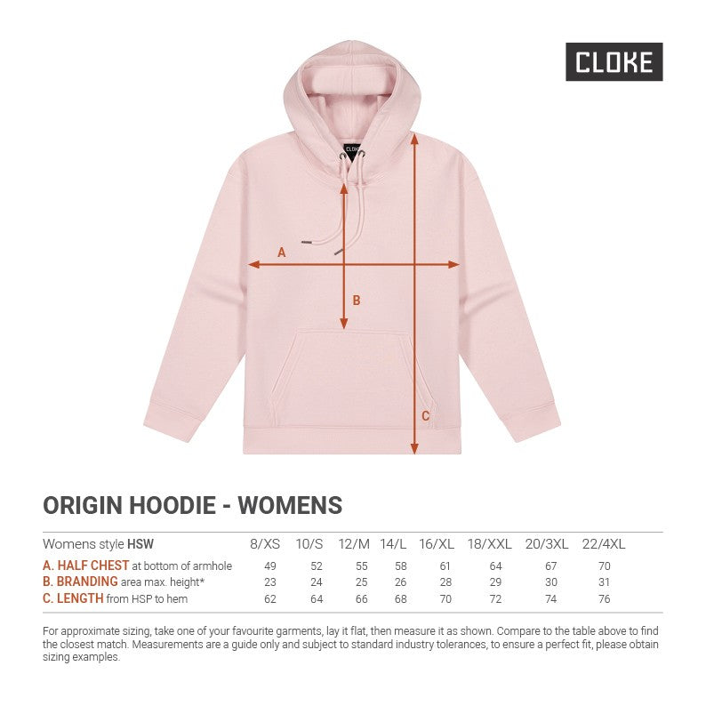 HSW - Cloke - Womens Origin Hoodie