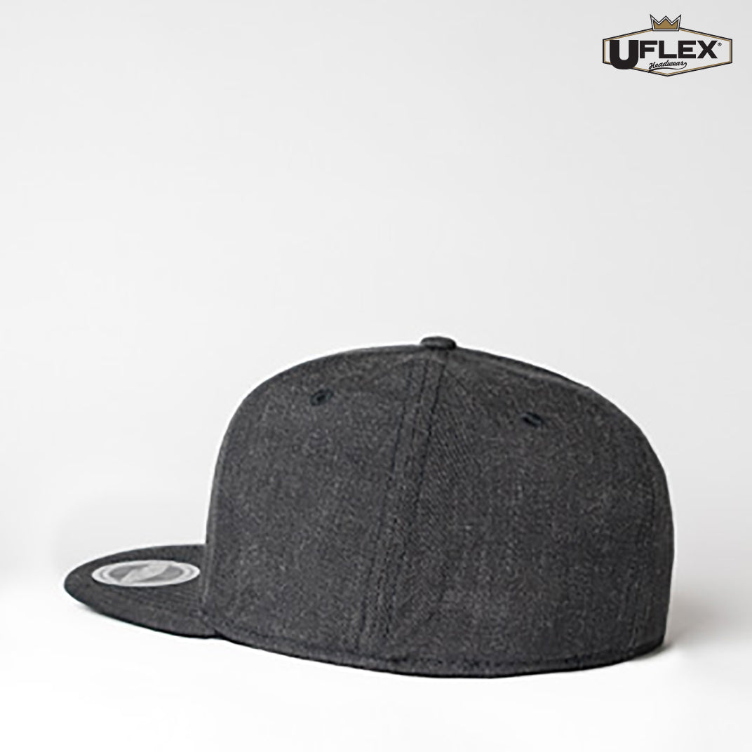 U15604 - UFlex - Adults Flat Peak 6 Panel Fitted