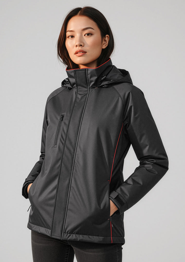 J236ML - Biz Collection - Unisex Core Jacket - Black-Red