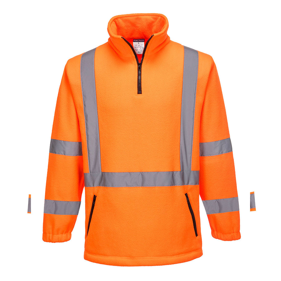 MF116 - Portwest - Hi-Vis Cross Back Polar Fleece Jumper Orange