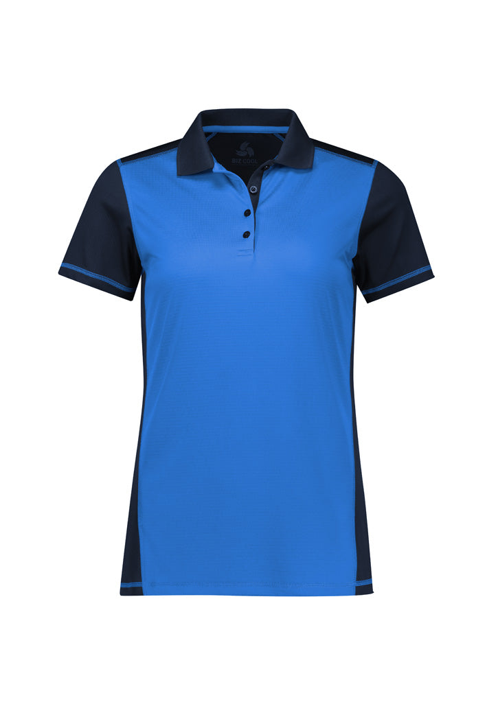 P419LS - Biz Collection - Womens Dart Short Sleeve Polo Navy/Royal