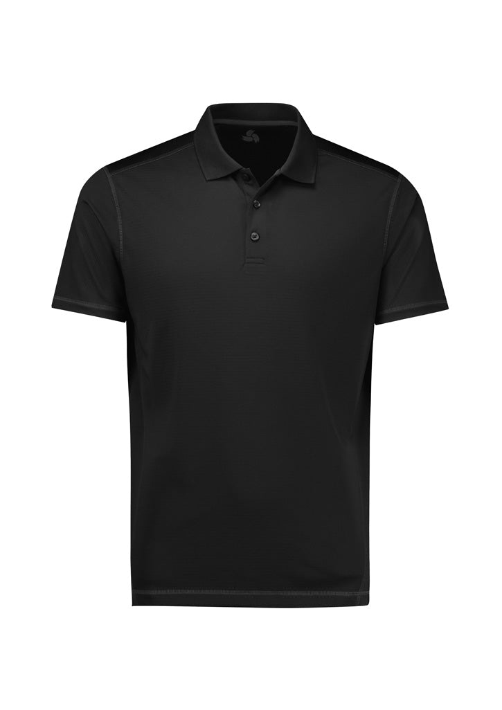 P419MS - Biz Collection - Mens Dart Short Sleeve Polo Black/Black