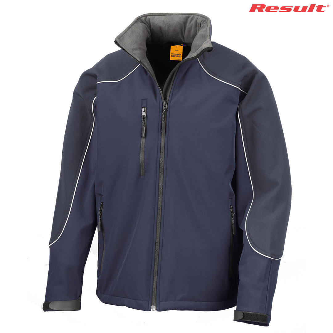 R118x - Result - Adult Ice Fell Hooded Softshell Jacket - Navy