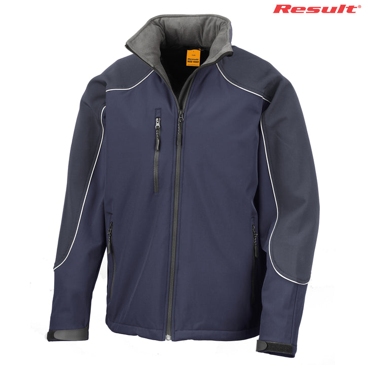 R118x - Result - Adult Ice Fell Hooded Softshell Jacket - Navy