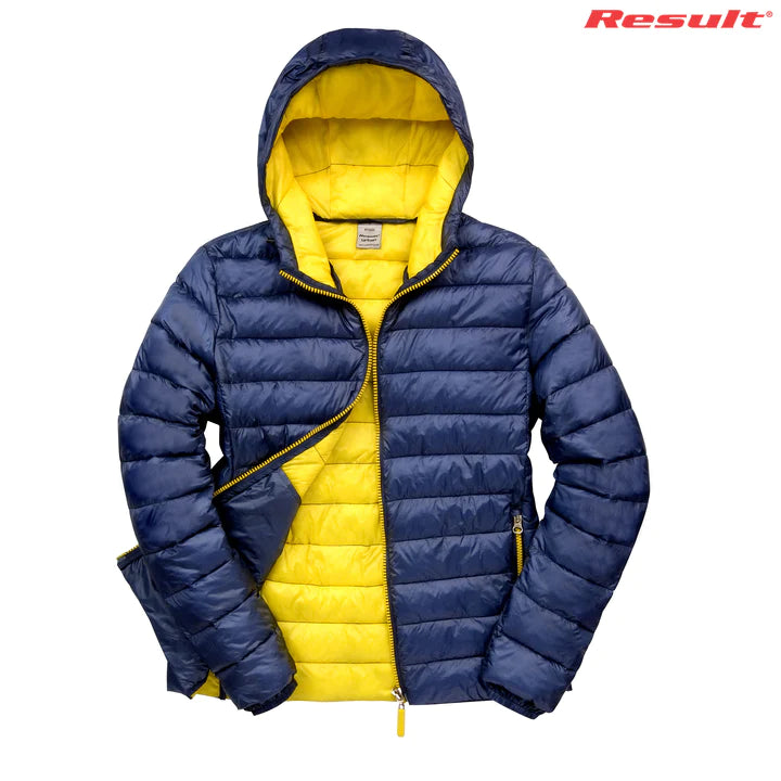 R194M - Result - Snowboard Unisex Puffer Jacket Navy/Yellow