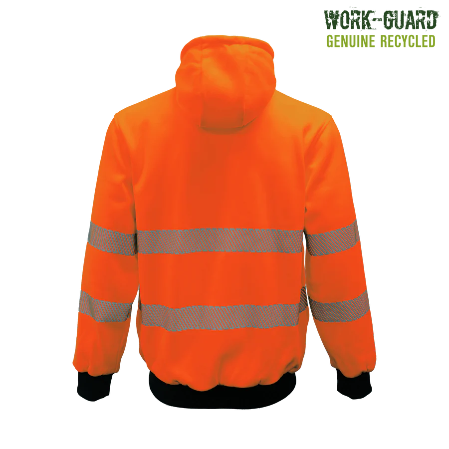 R503X - Workguard - Recycled Hi Vis Day/Night Zipped Hoodie