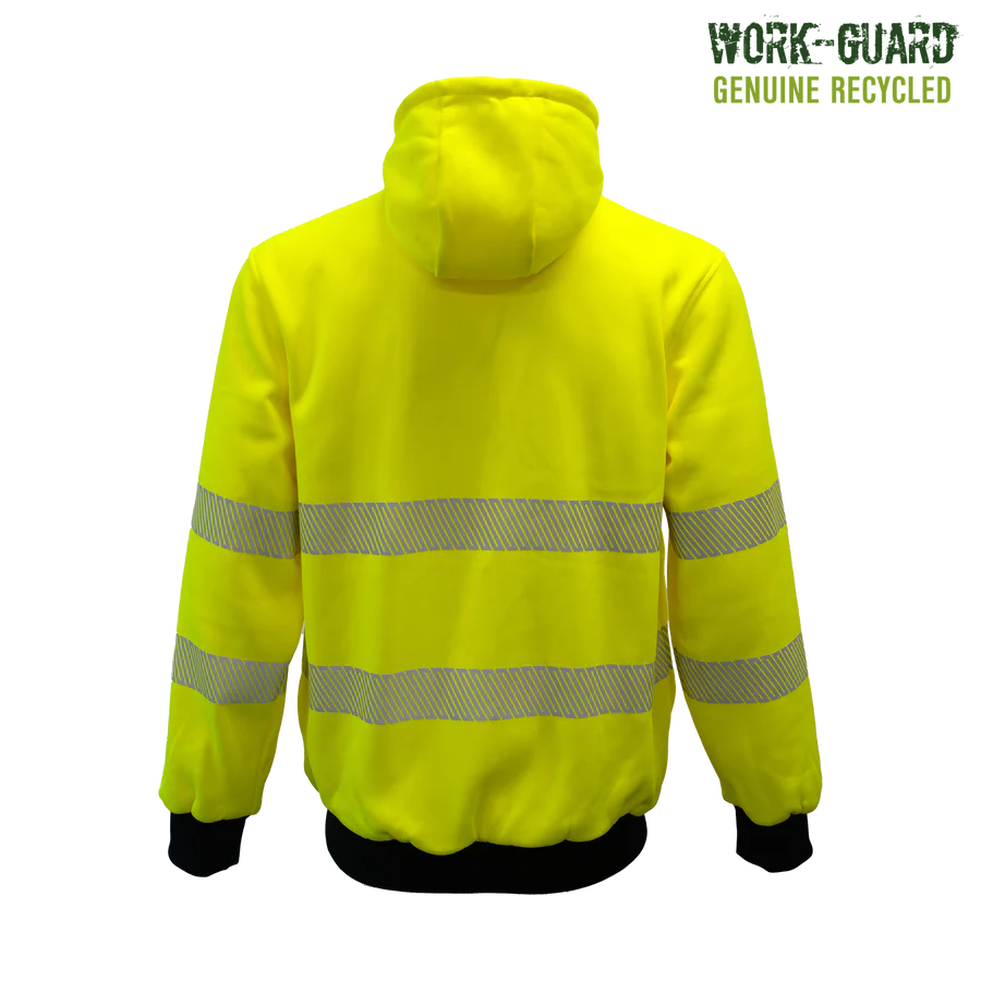 R503X - Workguard - Recycled Hi Vis Day/Night Zipped Hoodie