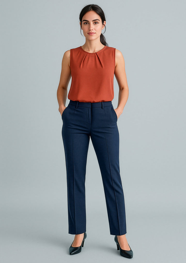 RGP315L - Biz Corporates - Cool Stretch Womens Tapered Leg Adjustable Waist Pant