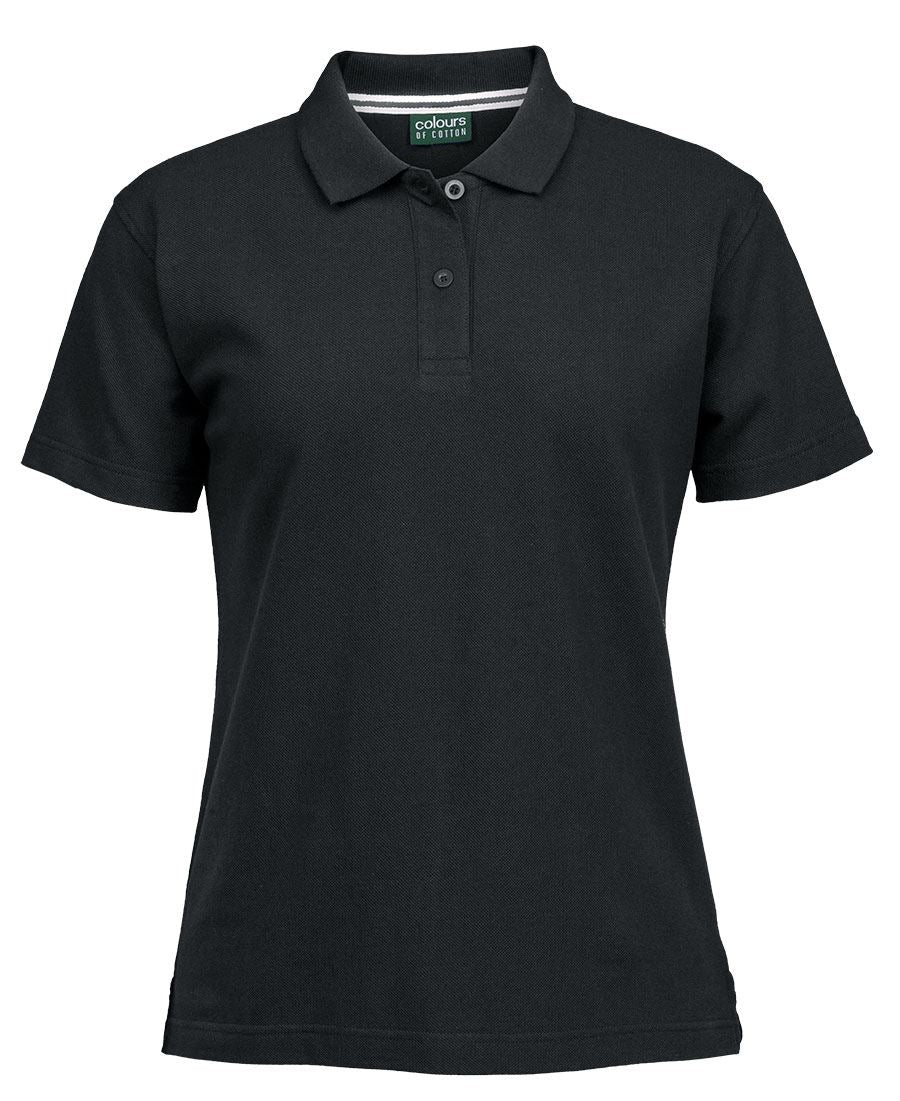 S2MP1 - Colours of Cotton - Ladies Pique Polo