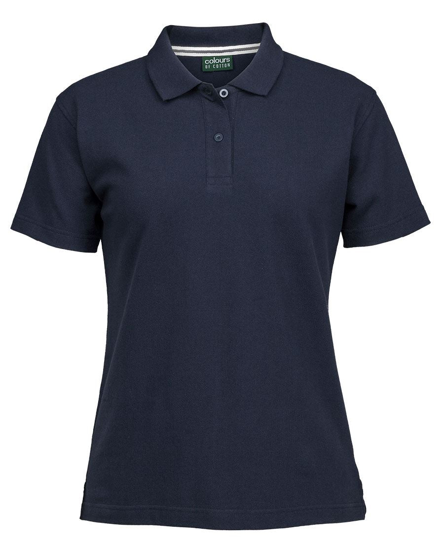 S2MP1 - Colours of Cotton - Ladies Pique Polo
