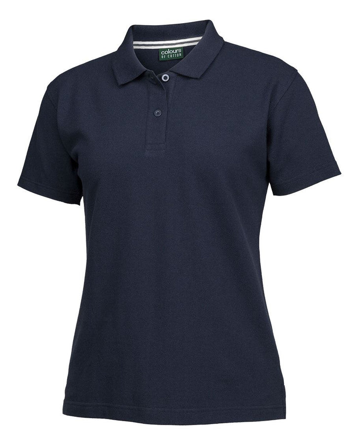 S2MP1 - Colours of Cotton - Ladies Pique Polo