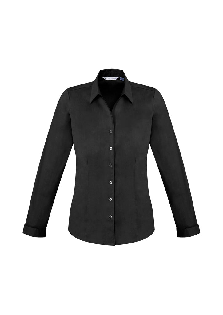 S770LL - Biz Collection - Womens Monaco Long Sleeve Shirt | Black