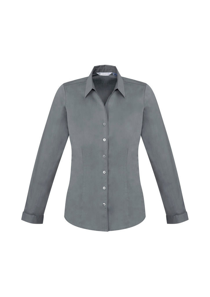 S770LL - Biz Collection - Womens Monaco Long Sleeve Shirt | Platinum