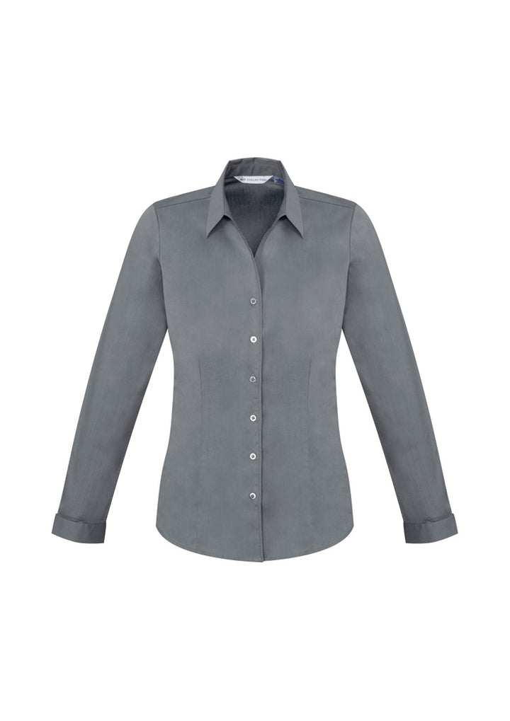 S770LL - Biz Collection - Womens Monaco Long Sleeve Shirt | Platinum