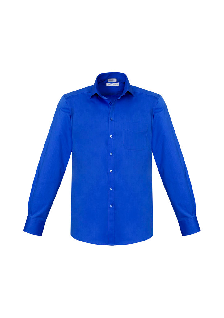 S770ML - Biz Collection - Mens Monaco Long Sleeve Shirt | Electric Blue