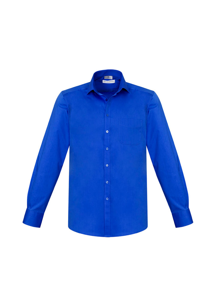 S770ML - Biz Collection - Mens Monaco Long Sleeve Shirt | Electric Blue