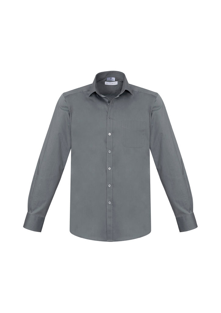 S770ML - Biz Collection - Mens Monaco Long Sleeve Shirt | Platinum