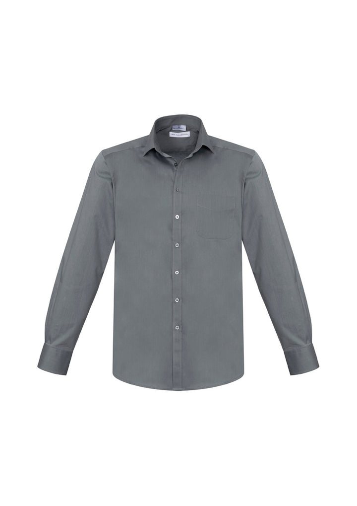 S770ML - Biz Collection - Mens Monaco Long Sleeve Shirt | Platinum