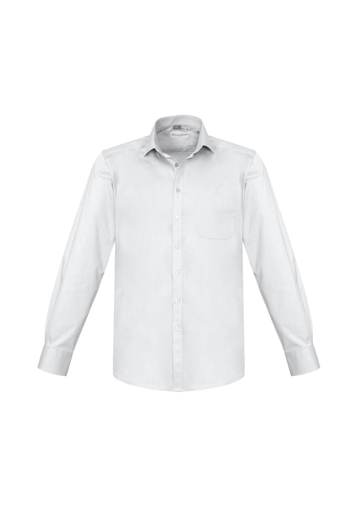 S770ML - Biz Collection - Mens Monaco Long Sleeve Shirt | White