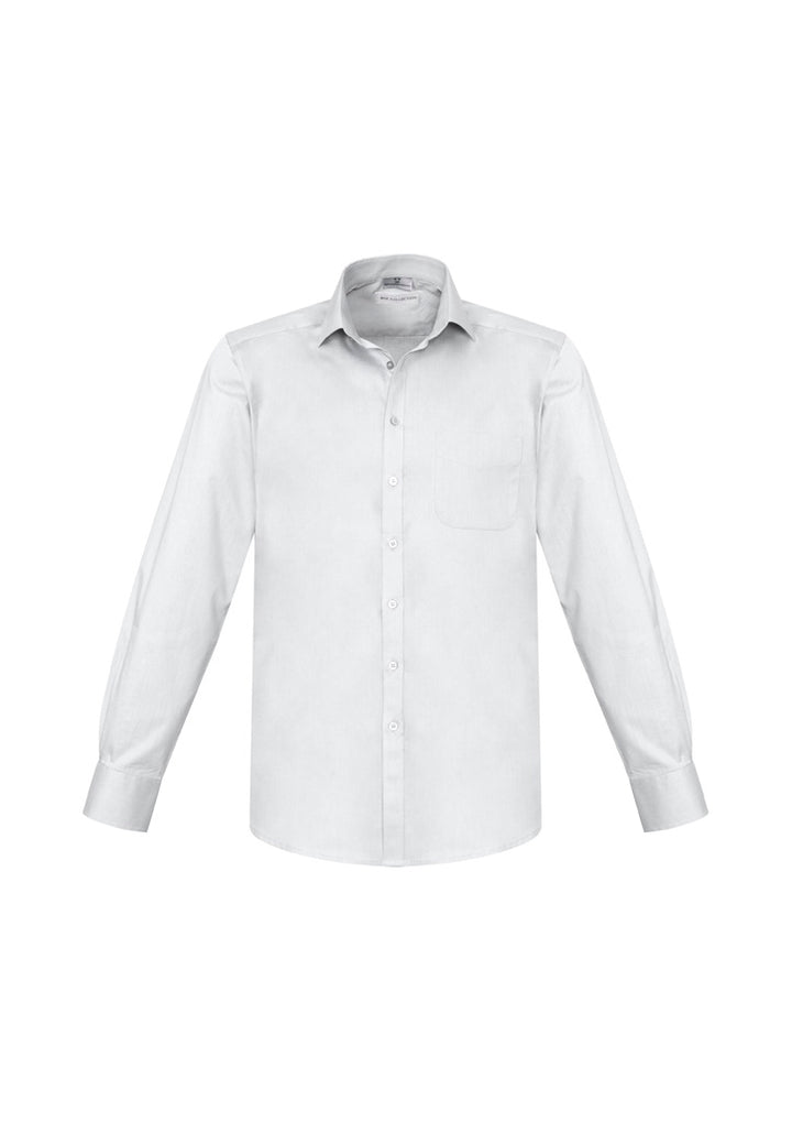 S770ML - Biz Collection - Mens Monaco Long Sleeve Shirt | White