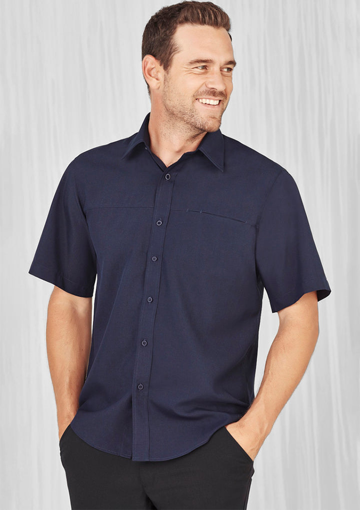 SH3603 - Biz Collection - Oasis Mens Plain Short Sleeve Shirt