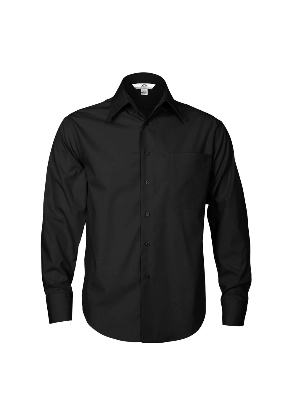 SH714 - Biz Collection - Mens Metro Long sleeve Shirt Black