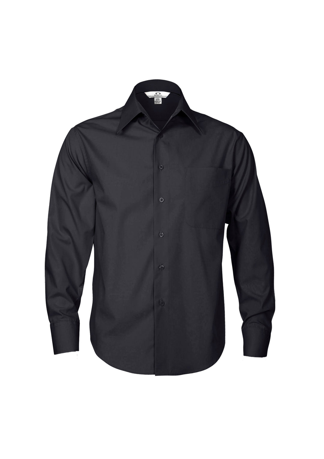 SH714 - Biz Collection - Mens Metro Long sleeve Shirt Charcoal