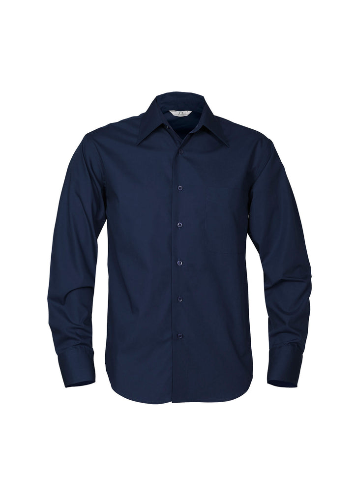 SH714 - Biz Collection - Mens Metro Long sleeve Shirt Navy
