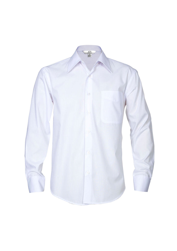 SH714 - Biz Collection - Mens Metro Long sleeve Shirt White