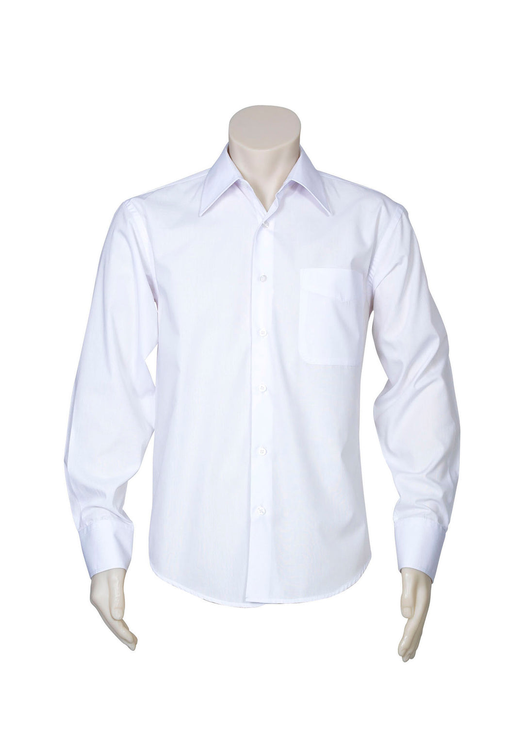 SH714 - Biz Collection - Mens Metro Long sleeve Shirt - White
