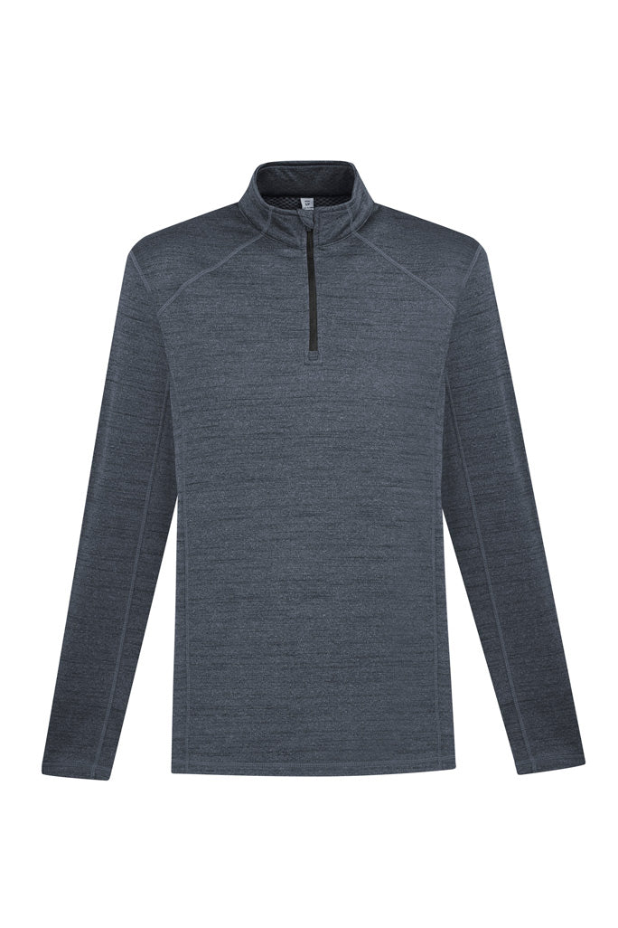 SW931M - Biz Collection - Mens Montery Top Grey Marle/Black