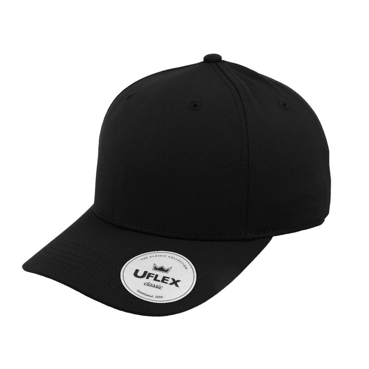 U24601 - UFlex - Classic 5 Panel Cap - Black