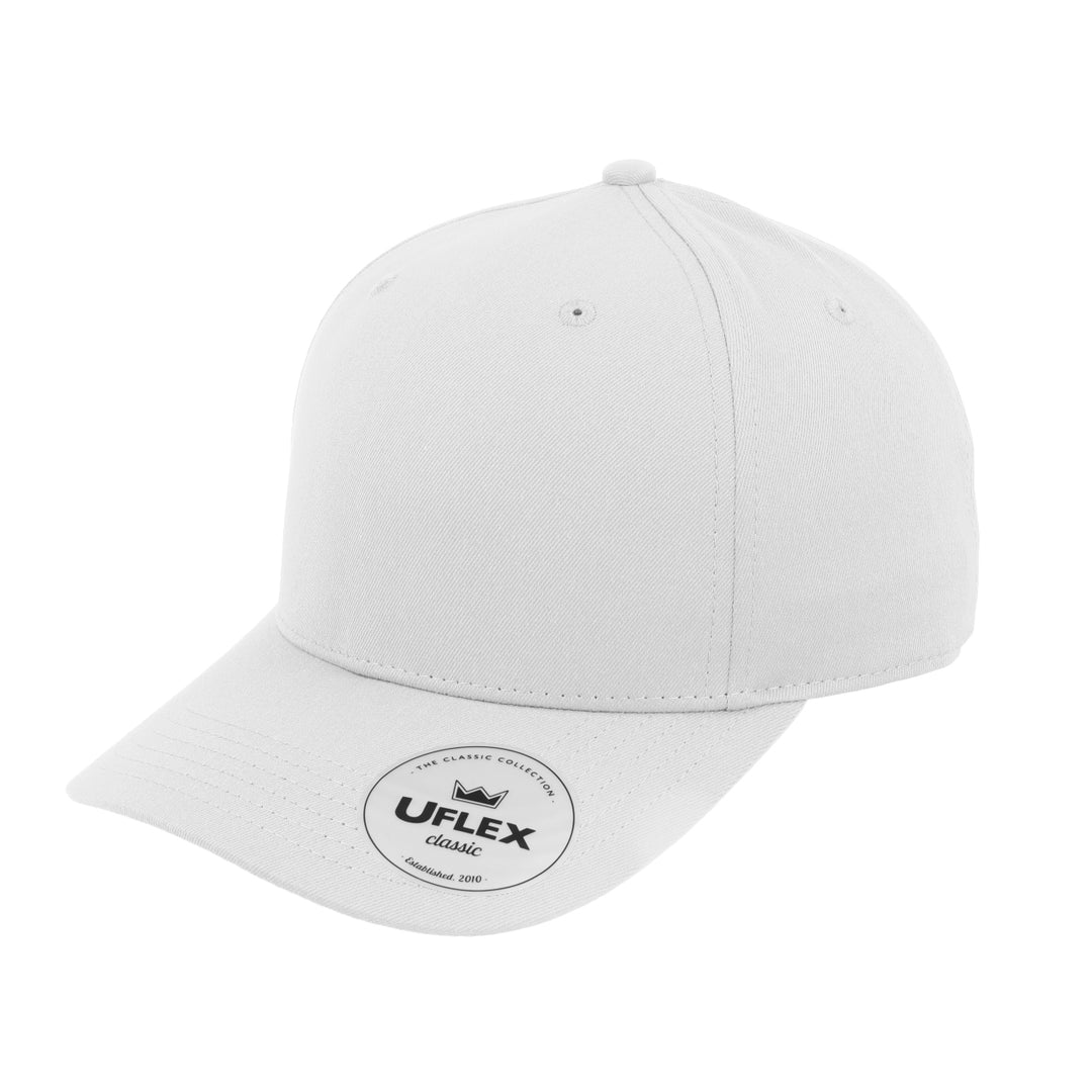 U24601 - UFlex - Classic 5 Panel Cap - White